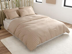  JASMINE bézs - 2 cm csíkos szállodai mikroszálas ágyneműhuzat Ágyneműhuzat mérete: 2 db 70 x 90 cm | 200 x 220 cm