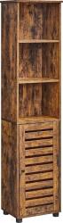 Taylor polc szekrénnyel és polcokkal 40x30x167cm, rusztikus barna