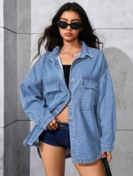 Shein Kék Farmer Ing (s)