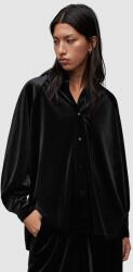 AllSaints bársony ing Oana - fekete 36