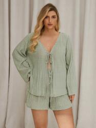 Shein Zsályás Rövidnadrág Szett Blúz (4XL)