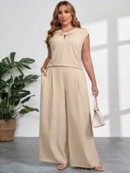 Shein Bézs Nadrág Blúz Szett (2XL)