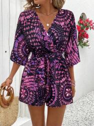 Shein Fekete Csíkos Overál Mintás (M) (597774)