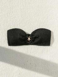 Shein Fekete Texturált Bikini Melltartó (xs)