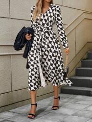 Shein Kétszínű Borítékos Ruha Megkötős (M)