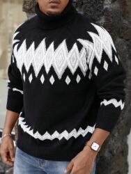  Manfinity Fekete Garbó Pulóver (s)