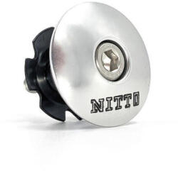 NITTO Kerékpárszár | Szársapka Ezüst Stemcap-S | Ezüst szín | NITTO szürke