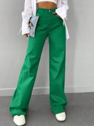 Shein Zöld Egyenes Cipzáras Farmernadrág (28)