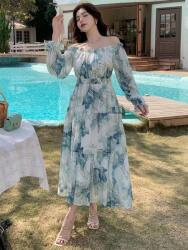 Dazy Chiffon Ruha Nyitott Vállakkal (M)