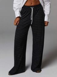 Shein Fekete Alkalmi Csíkos Nadrág (xs)