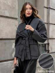 Shein Grafit Vékony Kabát Öv (s)