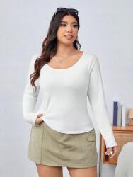 Shein Fehér Hosszú Ujjú Póló (0XL)