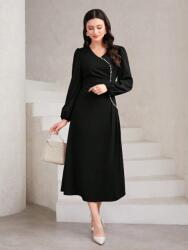 Shein Fekete Gyöngyös MIDI Ruha (M)