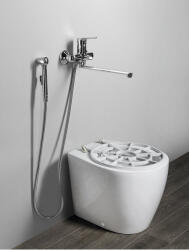  Sapho Isvea Sentimenti álló kerámia WC felhajtható mosogatóráccsal, fehér VKS03 (VKS03)