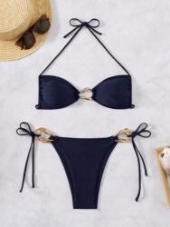 Shein Sötétkék Kötött Bikini Szett (M)