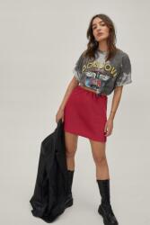 Nasty Gal Amaránt Szatén Mini Szoknya (34) (468812)