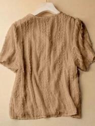 Shein Barna Rövid Ujjú Ing (2XL)