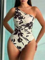 Shein Bézs Virágos Fürdőruha (M)