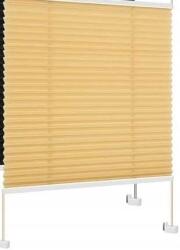 CE Fúrás nélküli pliszírozott roló ablakokhoz és ajtókhoz bézs 110 x 130 cm (X001D0Q279)
