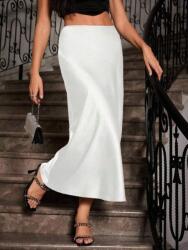 Shein Fehér Szatén Szoknya (M)