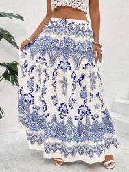 Shein Fehér Maxi Mintás Szoknya (1XL)