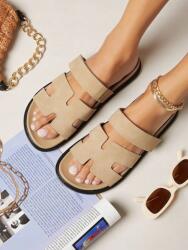 Shein Bézs Tépőzáras Flip-flop Papucs (37) (601500)