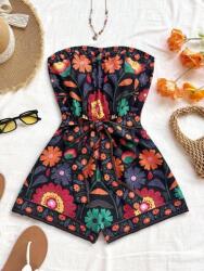 Shein Fekete Csíkos Overál Mintás (xs)