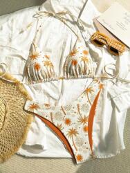 Shein Ekrü Bikini Fürdő Melltartó Alsónadrág (L)