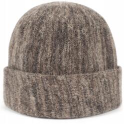 Szaleo Lucynka gyapjú sapka női, melange Sötét bézs (cz19309-1)