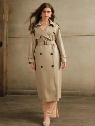  Anewsta Bézs Trench Kabát Övvel (L)
