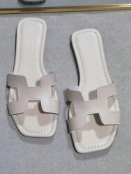 Shein Világos Bézs Lapos Sarkú Flip-flop Papucs (39, 5) (603018)