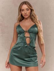 Missguided Sötétzöld Szoknya Felső Szett (M)