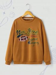 Shein Barna Nyomott Mintás Pulóver (13L)