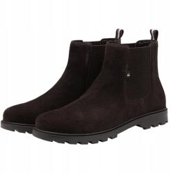 Ombre Elegáns férfi velúr bot sötétbarna Ombre OM-FOBO-0173 V2 méret 40 (157658)