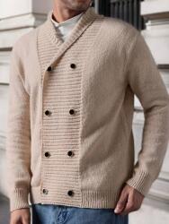  Manfinity Bézs Gombos Pulóver (XL)