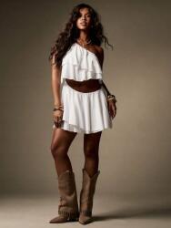 Missguided Krémszínű, Kivágott Ruha (xs)