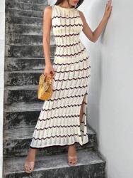 Shein Ekrü Ruha Kötött Ruha (3XL)