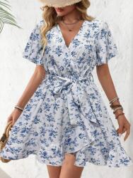 Shein Ruha Csíkos Mintás Ruha (L)