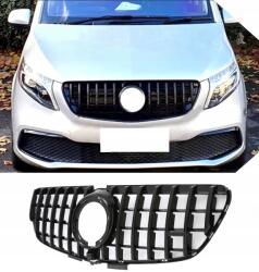 Automaniac Atrapa Grill Mercedes V-osztály W447 Lifting Panamericana Fekete Fényes
