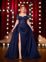 Shein Sötétkék Maxi Ruha Kivágással (2XL)