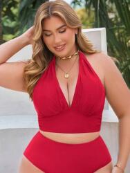 Shein Piros Kötős Bikini Felső (3XL)