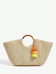 Shein Bézs Strand Kézitáska Kulcstartó