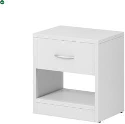 WIPMEB Éjjeliszekrény 1 fiókkal fehér színben 16 mm - NAKA