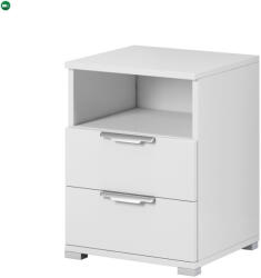 WIPMEB NAKA 2S Éjjeliszekrény matt fehér színben