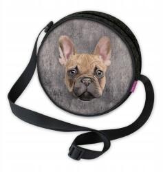 Bertoni Kerek filc kézitáska Bertoni Twist antracit Titus mintával (BERTT07)