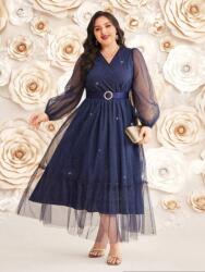 Shein Gránátos Tüll Ruha Övvel (3XL)