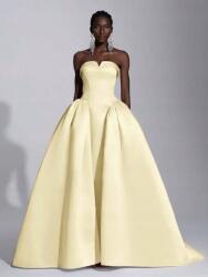 Shein Sárga Nyitott Vállú Ruha (M)