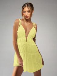 Missguided Áttört Sárga Ruha Megkötős (s)