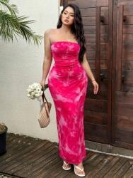 Shein Rózsaszín Ruha Mintás Ruha (4XL)