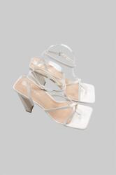 Nasty Gal Fehér Oszlopos Szandál (41) (469102)